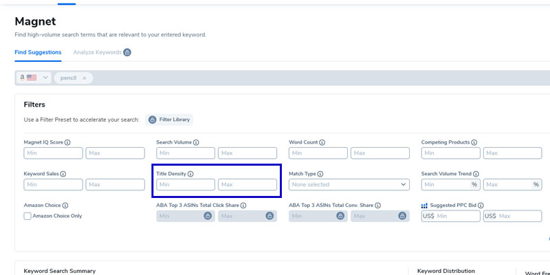 Open the Filters menu and set your preferred value under Title Density.